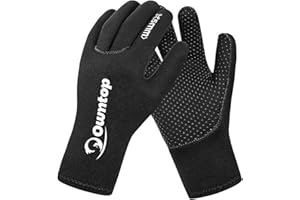 Joysummer Gants en Néoprène pour Hommes et Femmes - Gants de Plongée 3mm 5mm, Antidérapants et Résistants à l'usure Natation Surf Pêche Plongée Gants Kayak Canoë