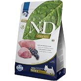 N&amp;D Prime Kuru K&ouml;pek Maması, Tahılsız, Kuzu ve Yabanmersinli, Yetişkin Mini, 2.5 kg