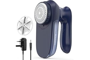 BEAUTURAL Sweater Fabric Shaver Home-Edition, Powerful & Efficient Lint Remover for Clothes and Furniture, AC Adapter or Battery Powered Pill Fuzz Remover