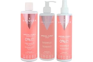 ‎VALQUER PROFESIONAL Válquer Professional Curly Method Pack Szampon 400 ml + maska ​​290 ml + odżywka 300 ml Specjalne loki, kręcone włosy, bez siarczanów, bez soli Idealne loki. Aż 96% pochodzenia naturalnego