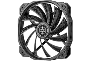 SilverStone Technology SilverStone SST-SF160 - Shark Force wzmocniony wentylator PWM 160 mm, czarny