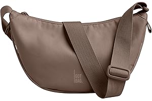 GOT BAG Borsa Mezzaluna Moon Bag in Ocean Impact Plastic | Borsa mezzaluna tracolla idrorepellente | Borsa tracolla elegante con tracolla regolabile