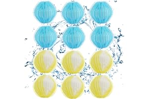 FEIONE 12 Stücke Tierhaarentferner Waschmaschine, Wiederverwendbarer Tierhaarentferner, Hundehaare Entfernen, FusselbäLle Waschmaschine Für Hundehaare Und Katzenhaarentferner Waschmaschine (Farbmischung)