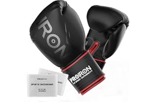 PROIRON Guanti Boxe, Guanti da Boxe 8, 10, 12, 14 oz Guantoni da allenamento uomo e donna Guanti MMA,Muay Thai, Kickboxing, Allenamento, Palestra e Pugni-Con Deodorante