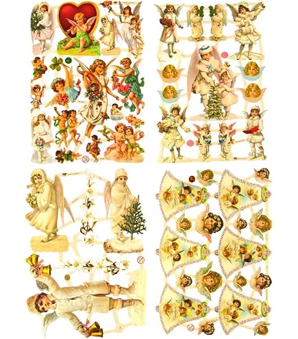 Glanzbilder-Set 'Junge Mädchen Blume Obst Liebe', 24x15 Cm – Bunte Oblaten Für Scrapbooking, Karten & Deko (EF 7104)
