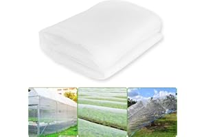 RICOFOT Rete Anti Insetti, 3 x 6 Metri Rete Anti Insetti per Orto, Bianco Rete Per insetti, Riutilizzabile Rete Protezione Piante Può Essere Utilizzato per Proteggere Piantine Verdure Frutta e Altre Piante
