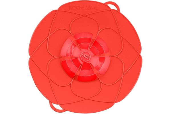 Kochblume originalet, silikon överkoksskydd för kastruller och pannor, mikrovågsugn-lock, stänkskydd och ångkokare