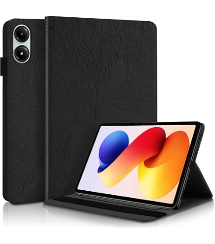 Custodia Flip In PU Pelle Per Xiaomi Redmi Pad 2 Pro 2025 – 12.1 Pollici, Con Supporto, Slot Carte E Motivo Albero