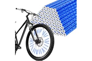 flintronic Riflettori per Raggi, 48Pezzi Copri Raggi Catarifrangenti, Riflettori Raggi Bicicletta, Catarifrangenti per Bici Set in Materiale catarinfrangente visibilità a 360 ° e Montaggio Facile