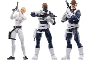 HASBRO Marvel Legends Series, Figuras de acción de S.H.I.E.L.D., Nick Fury Jr., Sharon Carter y Dum Dum Dugan