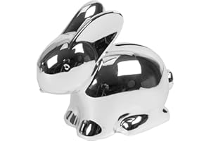 WIDDOP AND CO Widdop Bambino Spardose Hase, versilbert, in Geschenkbox