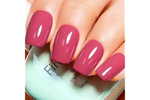 Firedeep Brick Red Gel Nail Polish 16ML Light Red Nail Polish UV/LED Soak Off Gel Polish Christmas Nail Design Decoration at Home 1Pcs