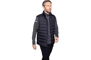 Mountain Warehouse Seasons Mens Padded Gilet - Water Resistant Gilet, Body Warmer, Lightweight Jacket, Easy to Store Coat - For Spring Summer Travelling, Walking