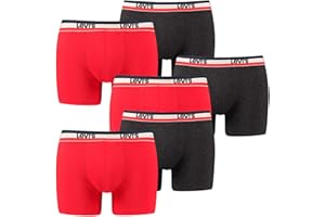 LEVIS Levi's Herren Boxershorts Boxer Brief Unterhosen Sportswear Logo 905005001 6er Pack