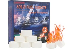 LANXUANR Comprimés de Combustible Solide Allume-feu pour cheminée, pour Usage intérieur et extérieur, pour Feux de Camp, Barbecue, Allume-feu pour Grill et poêle à Bois