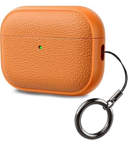 PZOZ Hülle Für AirPods Pro 2 (2022) – PC+TPU, Front-LED Sichtbar, Mit Schlüsselbund, Schwarz