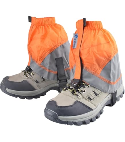 Ghette Impermeabili Da Sentiero - Regolabili, Antiscivolo, Per Escursionismo E Zaino In Spalla (Grigio)