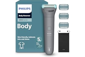 Philips Body Groomer BG3485/15 | Trim & shave body hair & balls | 100% showerproof | Skin-friendly | 2/3/5 mm combs | 80 min cordless | Battery indicator | USB charging | Easy to clean