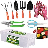 Kraft Seeds! Premium Gardening Tools Storage Box for Your Home and Garden | Gardening Tools Set with Gate Garden…