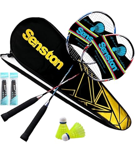 VICFUN Set Speed Badminton 100 Junior – Racchette E Volani, Gioco Per Esterni, Spiaggia E Giardino - Foto 4