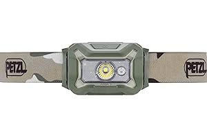 ‎PETZL PETZL - Stirnlampe ARIA 1 RGB - 350 Lumen, Camo, Mit drei AAA-/LR03-Batterien gelieferte