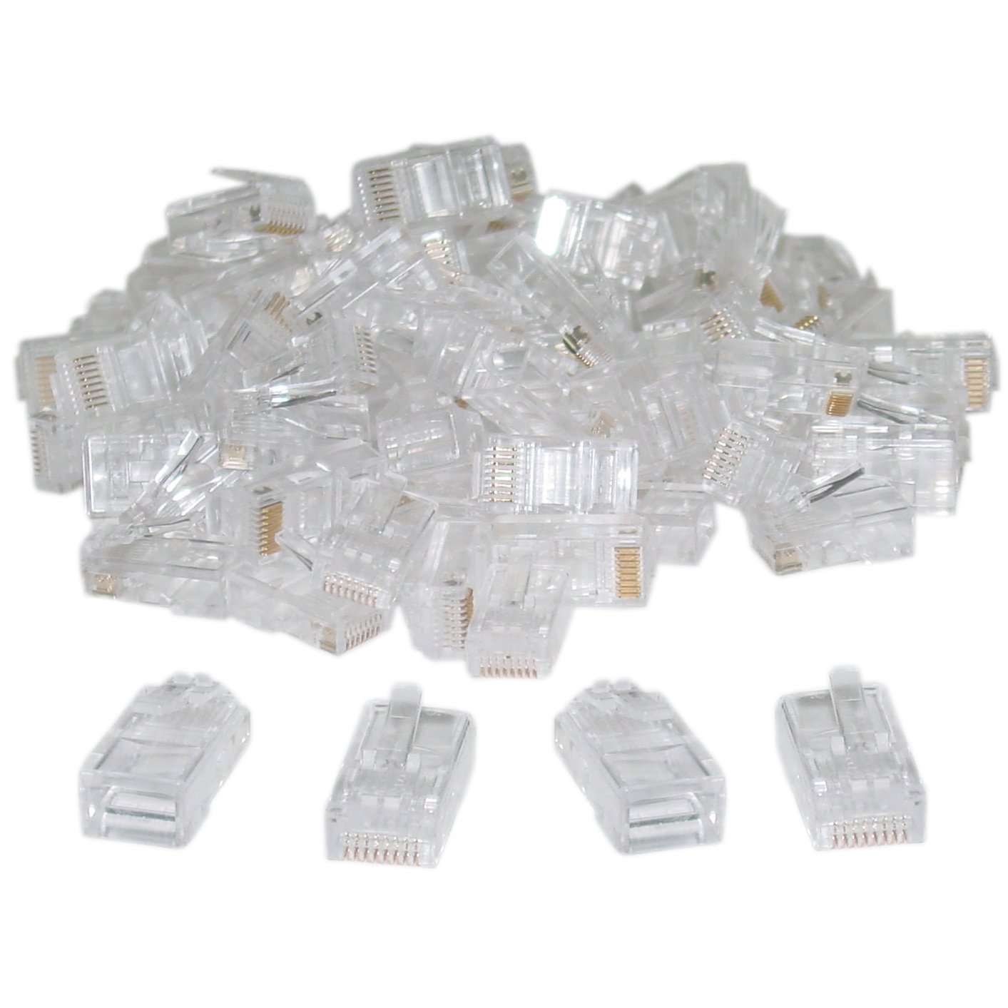 SHOPEE Branded Professional Quality RJ45 Module Plugs Pack of 50,Gold