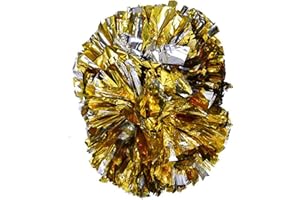 VGEBY 1 Paire de Pompons de Pom-Pom Girl, Pompons d'aérobic de Pom-Pom Girl Anneau en Plastique Pompons Pom-Pom Girl pour compétition de Danse de fête de Sport d'équipe Scolaire