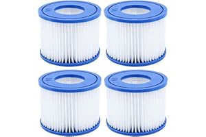 GAODA VI Lot de 4 cartouches filtrantes pour Bestway piscine Flowclear Filtre de rechange pour Lay-Z-Spa pour Miami pour Monaco Taille 6-58323