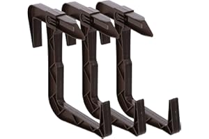 ‎KADAX KADAX Blumenkastenhalterung ohne Bohren, Balkonkastenhalter im Set, verstellbare Haken und Halter für Blumenkasten, Blumenkastenhalterung für Balkon und Fensterbank (3 Stück, Braun)