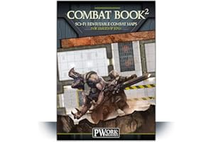 Pwork Wargames Combat Book 2- Science fiction Rewritable Combat Maps for Tabletop RPGs
