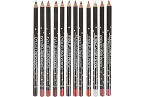 Luxshiny Crayon à Lèvres Mat Etanche, 12PCS Ensemble de Crayons Liner à Lèvres Imperméable Contour Façonnant pour Femmes