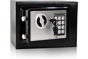 ALTIKEEP Small Safety Lock Box, 17EF, BLACK