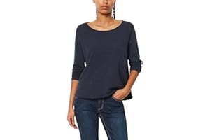 Marc O'Polo Damen Langarmshirt aus Bio-Baumwolle Basic
