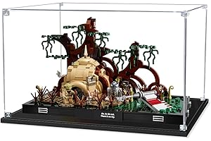 SWDZ Vitrine für Lego Dagobah Jedi Training Diorama 75330, Acryl-Vitrine für Lego 75330 (Modell Nicht im Lieferumfang enthalten), Größe: 35 x 25 x 20 cm (Transparenter Stil)