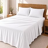 Degrees Home Premium Bedding Set 150 x 200 cm 4 Pieces: Fitted Sheet, Top Sheet and 2 Pillowcases 50 x 75 cm - Brushed Microf