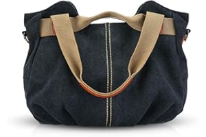 NICOLE & DORIS NICOLE&DORIS Borse per donna in tela a mano Borsa a Tracolla Sacchetto da Donna in Tela borse a spalla da donna alla Moda