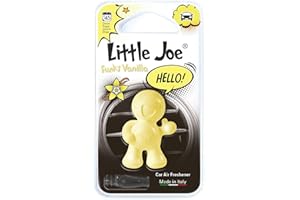 Little Joe OK Mini Désodorisant sous blister pour +/- 45 jours d'air frais dans votre voiture (vanille/jaune)