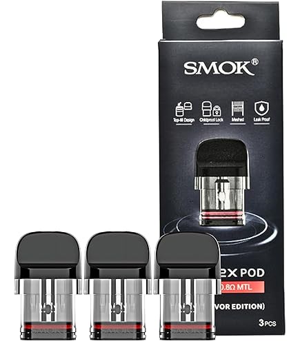 monticello smoke and vape SMOK NOVO 2 Refillable Pods 1.4 Ohm Quartz Coil [Pack of 3]