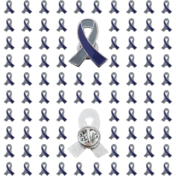 PinMart Diabetes Grey Awareness Ribbon Enamel Lapel Pin – New With Tags