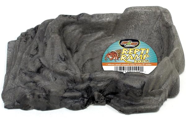Zoo Med - Mangeoire Pour Reptile / Tortues - Repti Ramp - Gris - S