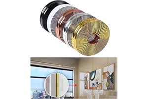 WZERHO Pvc Corner Trim Tile Trims and Metal Edgings Strip Gold Trim Wall Trim Self Adhesive Moulding Trim Mirror Trim,Chrome Quadrant Trim, for Living Room, Bedroom, Kitchen, Bathroom