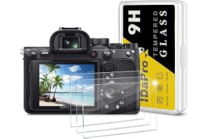 iDaPro Skärmskydd för Sony Alpha A7V A7V A7R V A7RV 7R V A7M5 A7M V [3-pack] härdat glas enkel installation