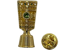 DFB-Pokal Männer Fußball | 3 cm Pin-Anstecker aus Metall | Offizieller Lizenz-Artikel vom Deutschen Fußball-Bund | Echtheits-Zertifikat Hologramm | Fussball Trophäe