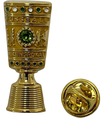 Spilla Bundesliga 1. – Licenza Ufficiale DFL, Riproduzione Coppa Master, Colore Grigio, 3 Cm