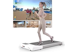 ‎SUPERUN Superun Walking Pad max 159 KG/136 KG, Laufband für Zuhause mit Trainingseinheit, Leise Laufband Schreibtisch mit App und Multiplayer-Rennstrecke