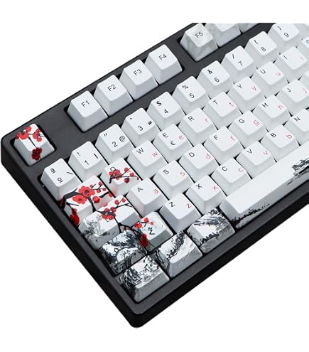 Jeu De 104 Capuchons De Touches ABS - Pour Claviers Mécaniques Cherry, Kailh, Gateron - Rétroéclairage Compatible - Blanc