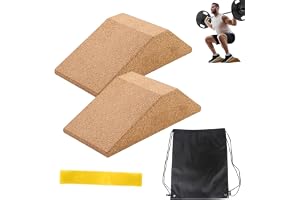 Kork-knäböj-kilblock, 2 stycken squat kil, knäböjkil, knäböjkil, squating heel wedge block, halkfri för upphöjda hälar, för a