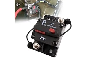 parts PTT 25 Amp 12V- 48V DC Disjoncteur de puissance commutable de batterie thermique résistant à l'eau avec réinitialisation manuelle pour Marin RV Caravan Pièces du système solaire
