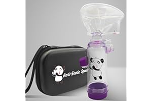 NESSICURE Distanziatore per inalatori adulti con maschera e custodia da viaggio, camera di aerosol utilizzata con qualsiasi inalatore a dose misurata per asma (maschera per adulti)