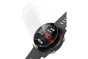 Sinoacc Ochraniacz ekranu do zegarka Garmin Forerunner 255/255 Music 46 mm (4 sztuki) szkło hartowane HD 9H, idealnie dopasowane, odporne na powstawanie pęcherzyków powietrza, łatwa instalacja
